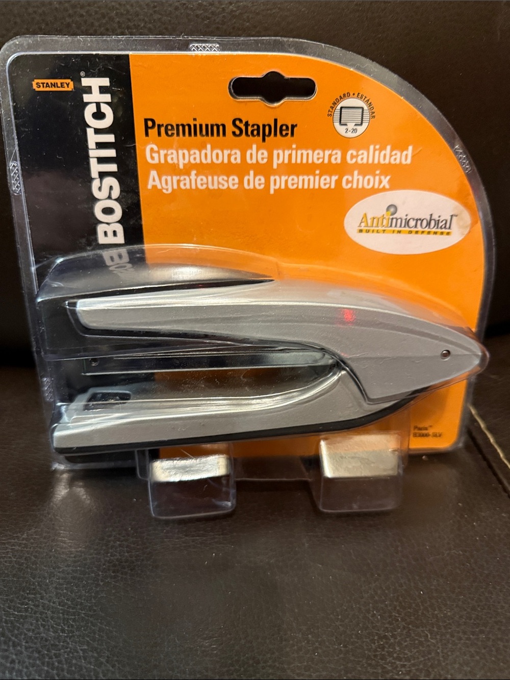 Bostitch Premium Silver Antimicrobial Stapler